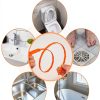 Oanie Drain Clog Remover Tool Flexible Polypropylene 6-Pack-6