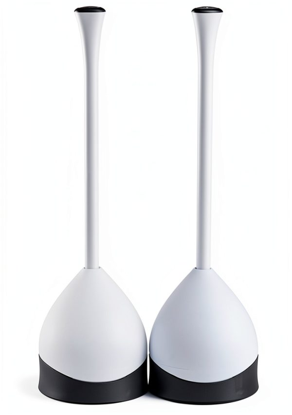 Clorox Toilet Plunger with Holder Ergonomic Grip Flange Cup-0