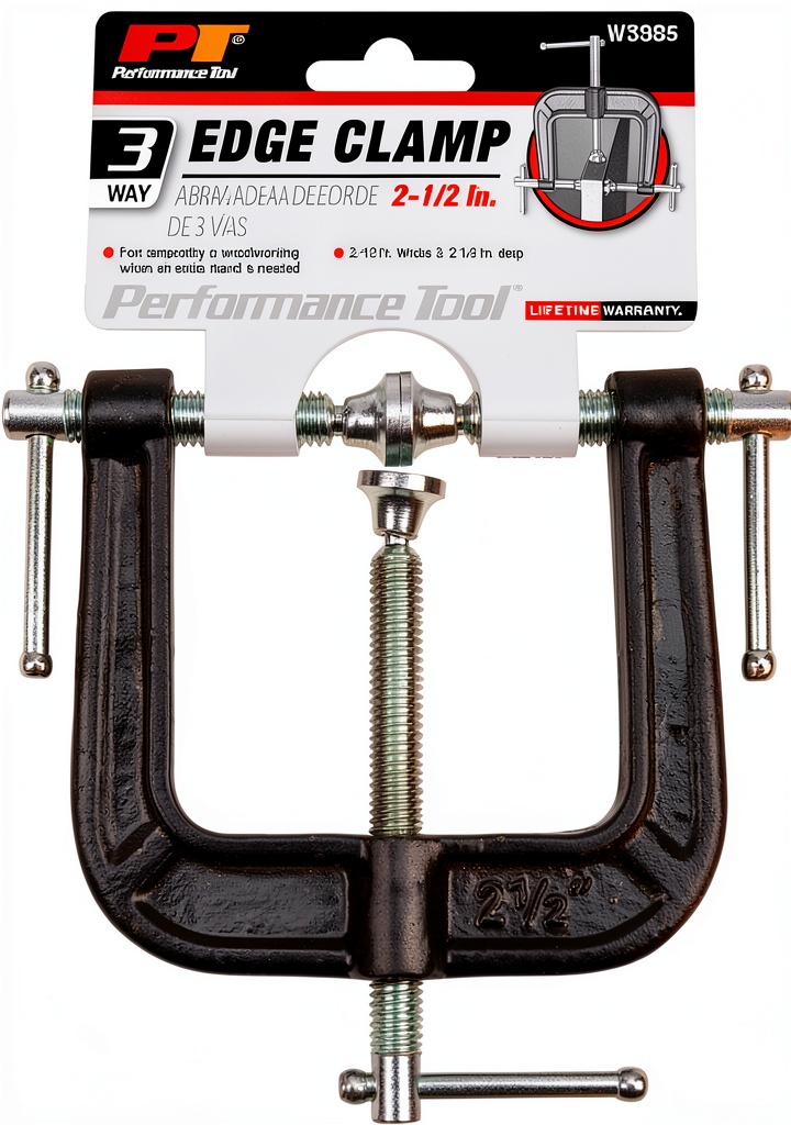 Performance Tool Edge Clamp in use on a woodworking project