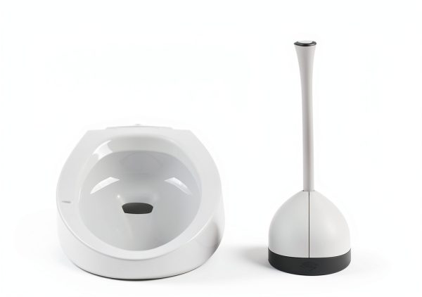 Clorox Toilet Plunger with Holder Ergonomic Grip Flange Cup-1