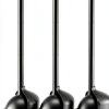 FORASTO Toilet Plunger Bright Black Ventilation Holder 3Pack-0