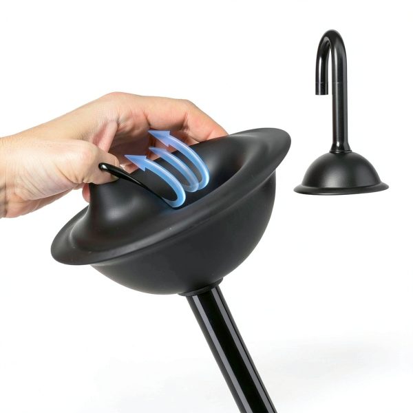 FORASTO Toilet Plunger Bright Black Ventilation Holder 3Pack-3