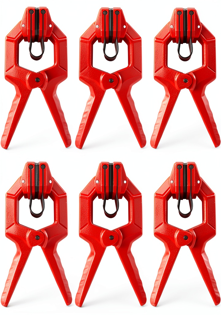 'VIKING MOUNTAIN TOOL WORKS edge clamps in use on a woodworking project'