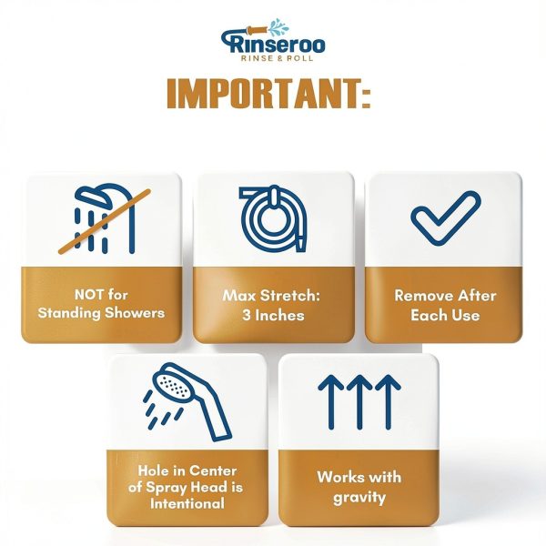 Rinseroo Faucet Hose Rubber No Install Universal Fit-2