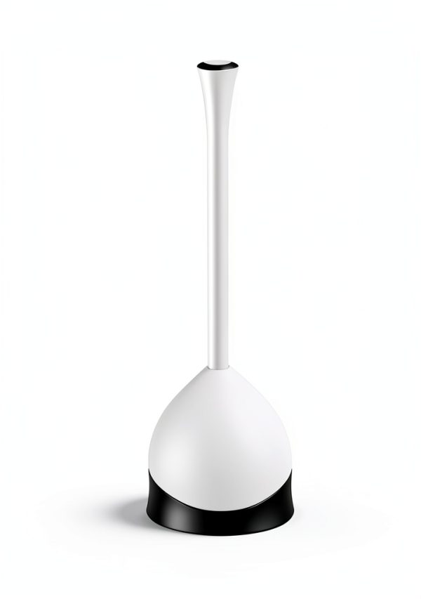 Clorox Toilet Plunger with Holder Ergonomic Grip Flange Cup-5
