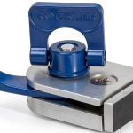 Rockler T Track Clamp Aluminum Modern Blue Edge Clamp-0