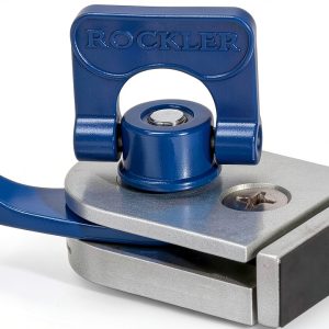 Rockler T Track Clamp Aluminum Modern Blue Edge Clamp-0