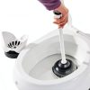 Clorox Toilet Plunger with Holder Ergonomic Grip Flange Cup-2