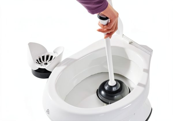 Clorox Toilet Plunger with Holder Ergonomic Grip Flange Cup-2