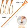 Forlive Drain Snake Flexible Barbed Wand Hair Clog Remover-2