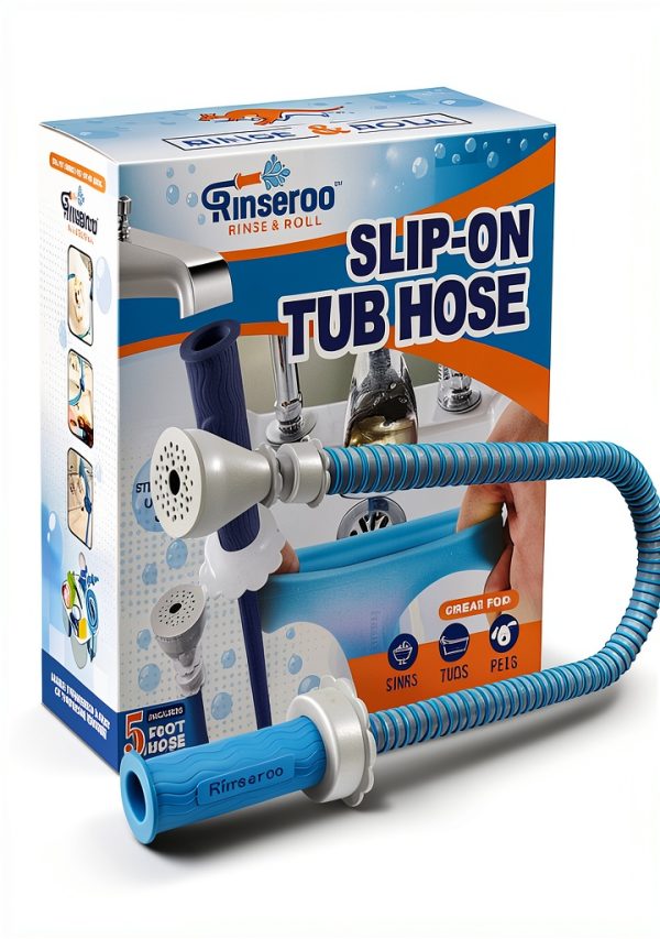Rinseroo Faucet Hose Rubber No Install Universal Fit-7