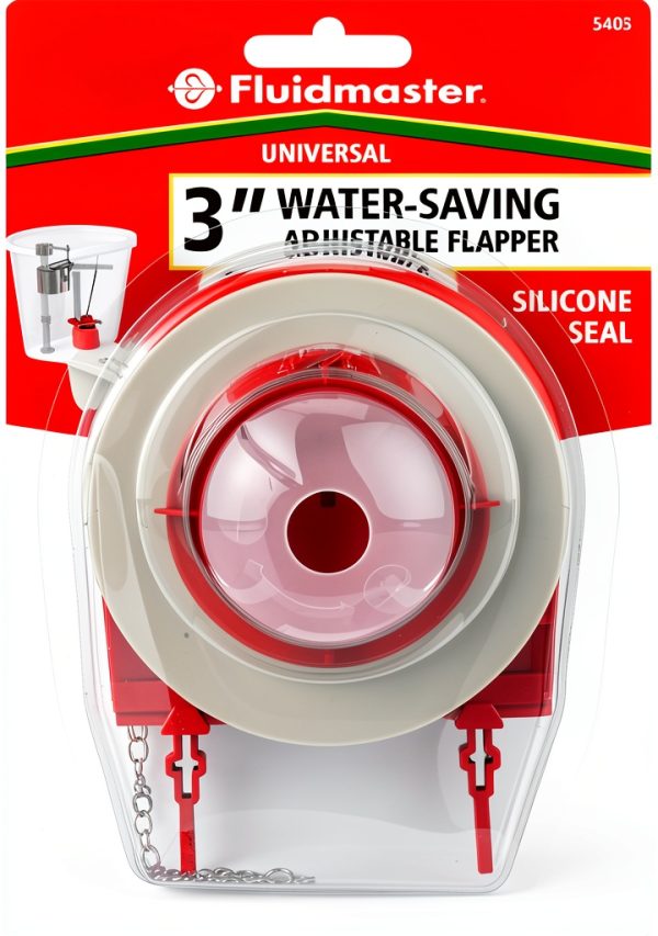 Fluidmaster Toilet Flapper 3 Inch Red Universal Durable-2