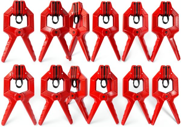 Edge Clamps Plastic Modern Red VIKING MOUNTAIN TOOL WORKS-0