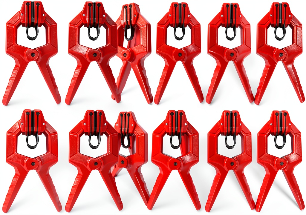 'VIKING MOUNTAIN TOOL WORKS edge clamps in use on plywood'
