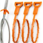 Amazon Drain Snake 6 Pack Plastic Steel Clog Remover Tool-0