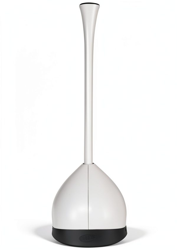 Clorox Toilet Plunger Set White Grey Plastic-6