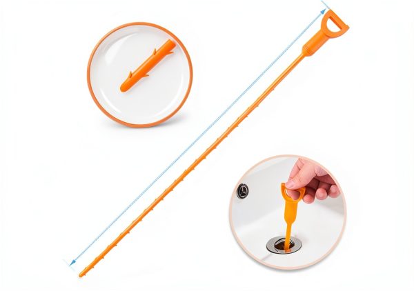 Orange Drain Clog Remover by ARCTIC EAGLE 4 Pack-4