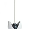 Clorox Toilet Plunger Set White Grey Plastic-0
