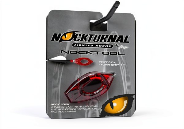 Red Nockturnal Nock Tool – Plastic Turning & Alignment for Archery-3