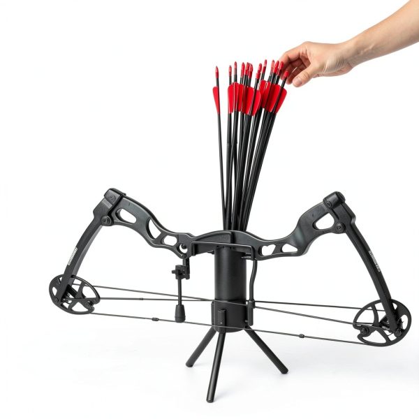 Gulfmew Compound Bow Stand Black Iron-3