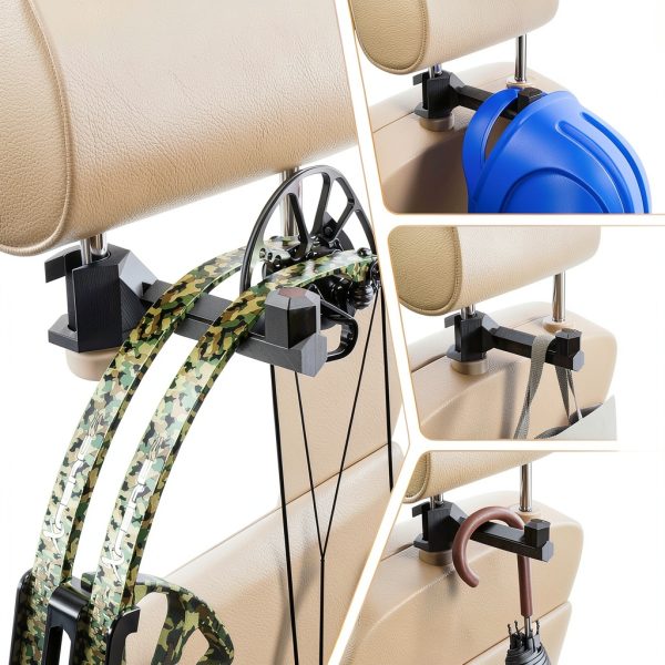 Suacopzar Car Bow Hanger Plastic Headrest Mount-5