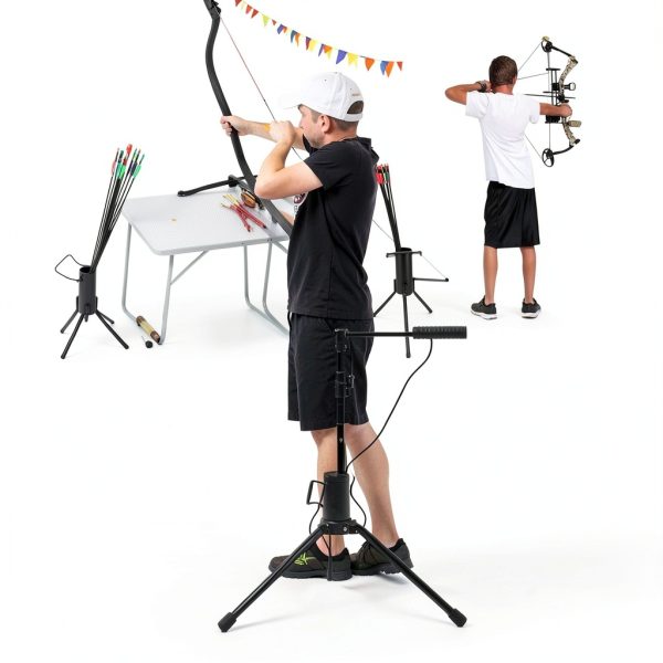 Gulfmew Compound Bow Stand Black Iron-6