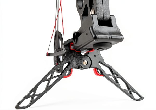 QI HUO JU Bow Stand - Black Plastic Archery Jack Stand Model 01BZGJS-4