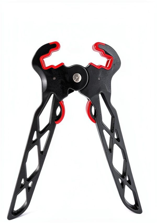 QI HUO JU Bow Stand - Black Plastic Archery Jack Stand Model 01BZGJS-3