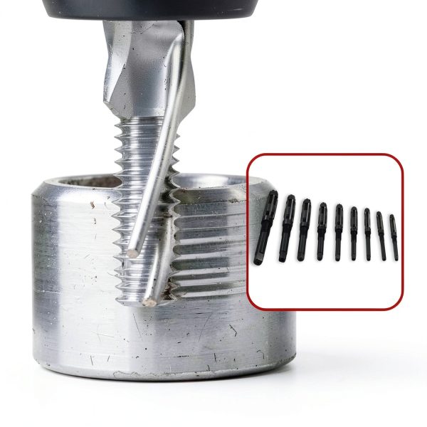 findmall 9 Set High Speed Steel Adjustable Hand Reamers 15/32 Inch to 1-3/16 Inch Fit for Drilling Machine and Other Machine-2