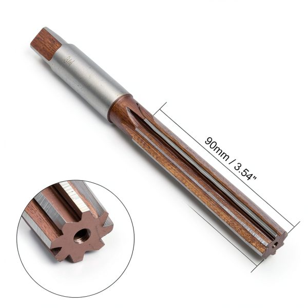 Hand Reamer uxcell 3/4" High Speed Steel Straight Flutes Cutter-1