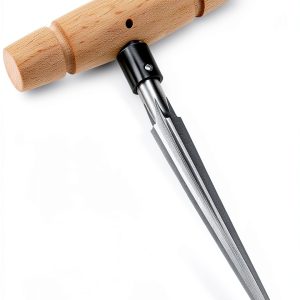 Alnicov Tapered Reamer with T‑Handle 4‑Fluted Chamfer 1/8‑1/2"-0