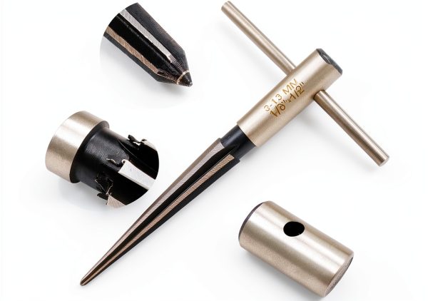 T-Handle Tapered Reamer Set Zorveiio Steel 1/8"-5/8" Hand Reamers-4